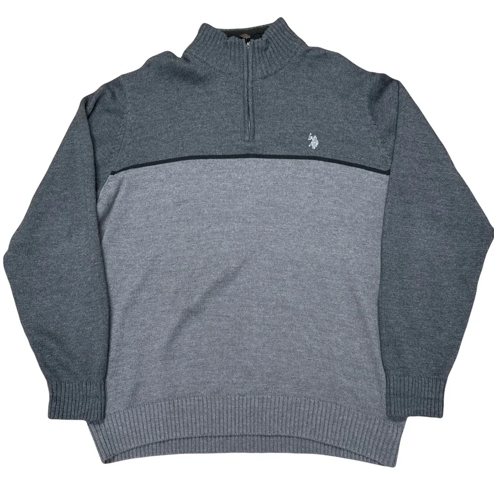 Men’s Us Polo Assn. 1/4‎ Zip Sweater. XL